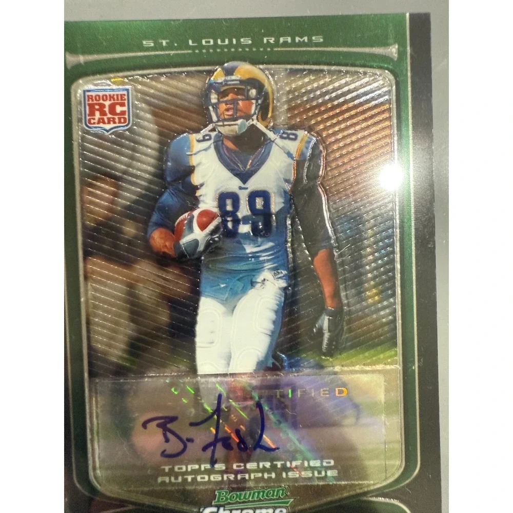 2009 Bowman Chrome BROOKS FOSTER Rookie Auto‎ RC #158 St. Louis Rams WR